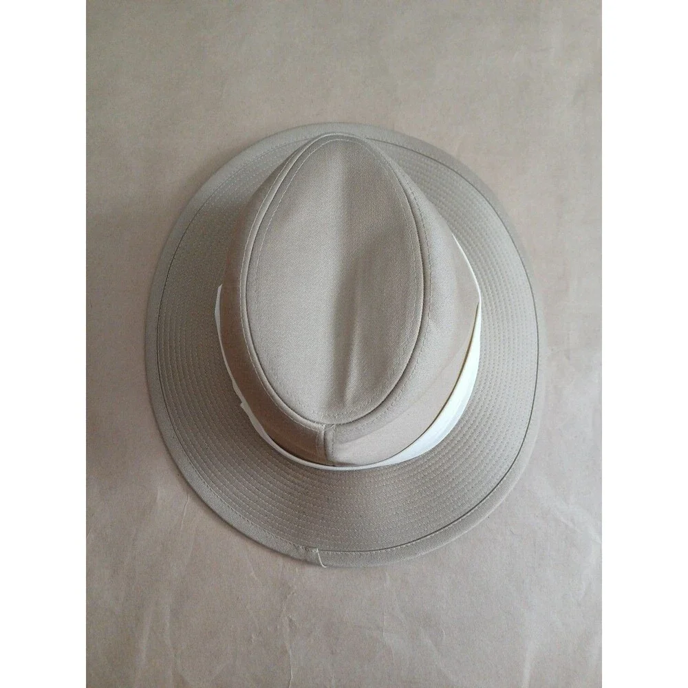 Vintage 90s Banana Republic Safari Hat Mens S Beige Fedora Travel Jungle France